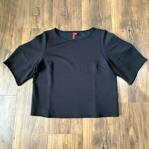 Spanx Women's Airluxe Puff Sleeve Top, Black Size Medium